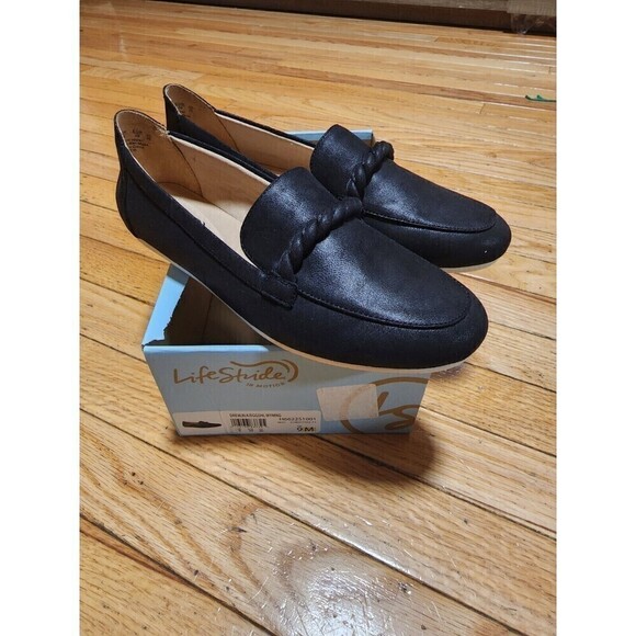𝅺LIFESTRIDE New Drew  Black Womens Shoes Size 9 M Flats - Picture 3 of 10